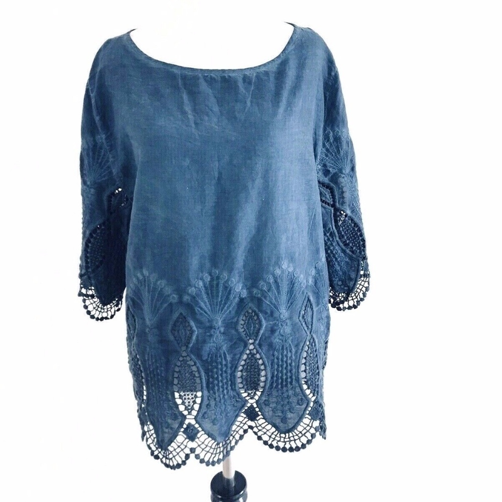 Ralph Lauren | Eyelet Top Embroidered Pullover